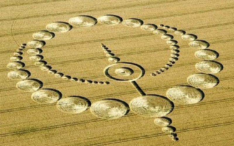 Cercurile din lanuri - una din imaginile văzute de sus