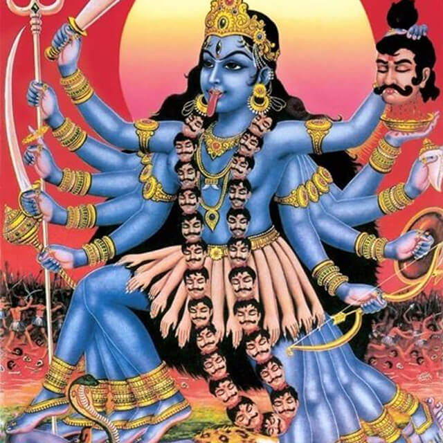 Kali - una din cele 10 Maha Vidya