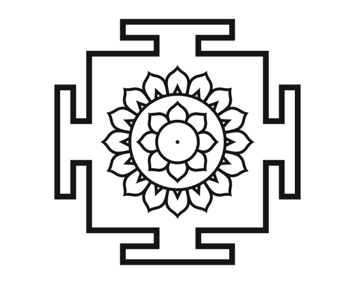 Yantra de operare pentru comuniunea cu Dhumavati 