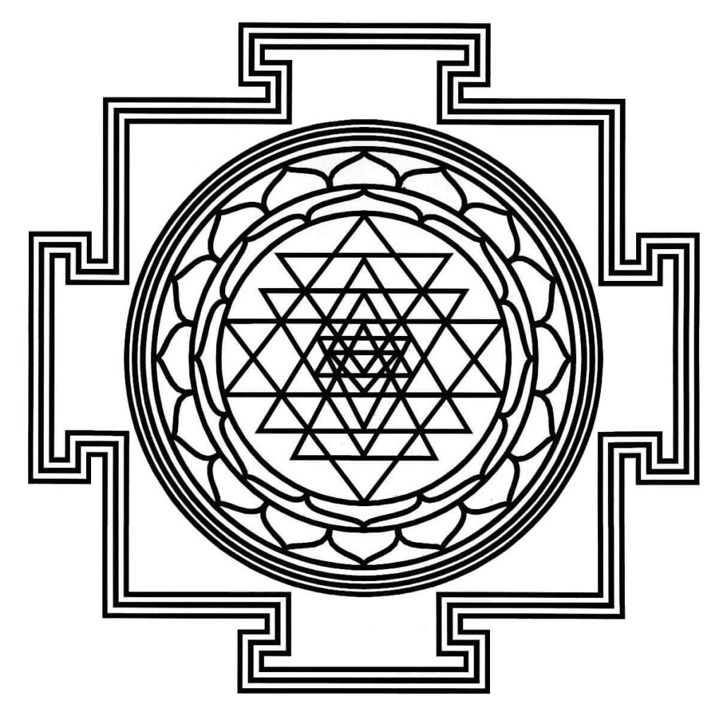 Sri Yantra - yantra Marii Puteri Macrocosmice Tripura Sundari